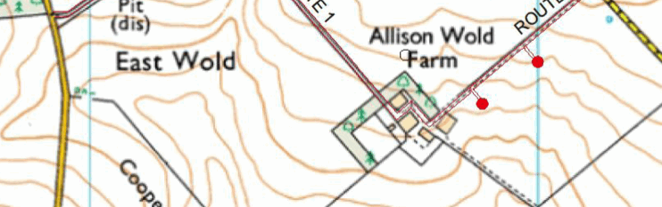Wind turbine location at allisonwold